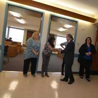 <p>Rockland County Executive Ed Day welcomed county employees as they move into a new building.</p>