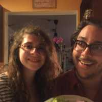 <p>Norwalk, Conn. residents Maddy Kirshoff and Paul Wheatley.</p>