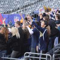 <p>Old Tappan fans cheer as the final seconds tick off the clock for the football team&#x27;s state championship win over Wayne Hills Saturday, Dec. 5.</p>