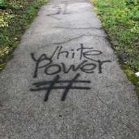 Photos: Racist Graffiti Found On Path Off Parkway In Westchester