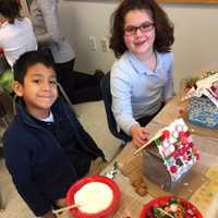 <p>Chapel School students used math and other skills to create holiday center pieces.</p>