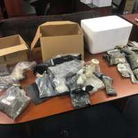 <p>Hundreds of thousands of dollars in cash and drugs were seized during a drug bust in Pleasantville.</p>