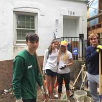 <p>Members of the Bronxville High School Habitat for Humanity Club spent a busy Saturday rebuilding a pair of homes for Veterans in Yonkers.</p>
