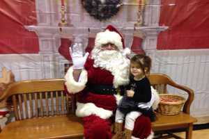 Santa Visits Saddle Brook's Long School For Cookies And Zumba