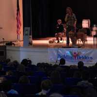 <p>Tuckahoe students were introduced to Tuna, a canine assistance dog as part of the &quot;building bridges&quot; program.</p>