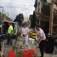 <p>Members of the Bronxville High School Habitat for Humanity Club spent a busy Saturday rebuilding a pair of homes for Veterans in Yonkers.</p>
