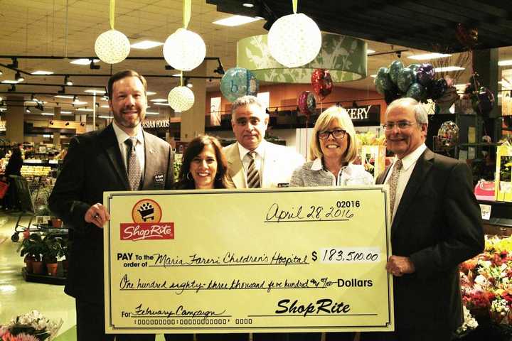 New Rochelle ShopRite Donates $183,500 To Maria Fareri Children’s Hospital