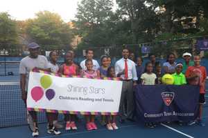 Mount Vernon Councilman Richard Thomas Visits Tennis Clinic