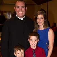 <p>Matthew and Nicole Mead with their sons Liam and Nicholas, who attend Prospect Hill School. </p>