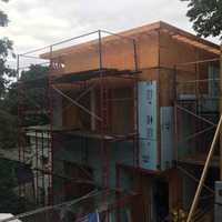 <p>Members of the Bronxville High School Habitat for Humanity Club broke into teams and helped rebuild two homes in Yonkers.</p>