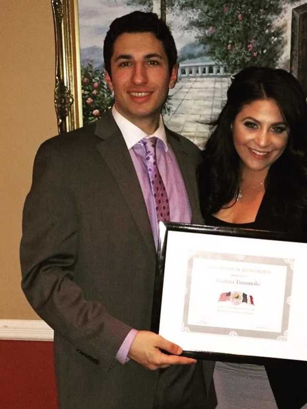 Owner Of GlamBar Beauty Salon Speaks At Sons Of Italy In Yonkers