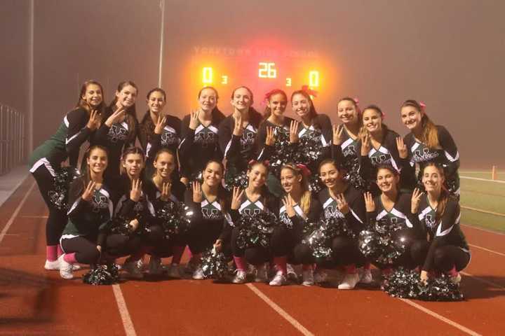 Yorktown HS Cheerleaders Support Family Of Victim Of DWI Fatality