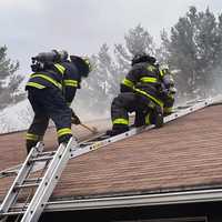 <p>Firefighters mounted an aggressive attack to extinguish the blaze.</p>