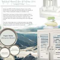 Benjamin Moore's Color Of The Year, Simply White, Available At Wallauer's