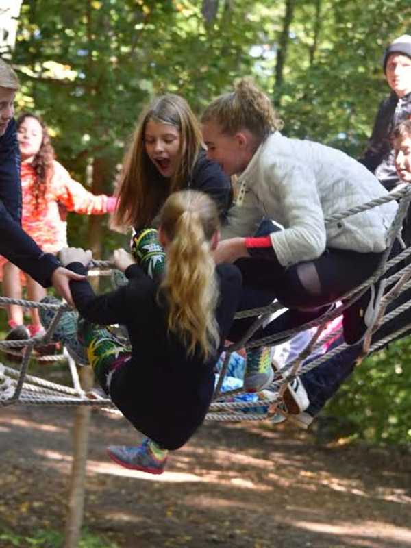 Pound Ridge Fifth-Graders Build Character Through Ropes Course