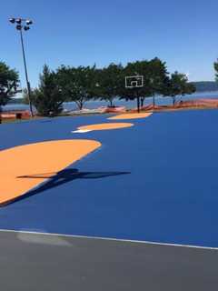 Westchester Knicks Refurbish Basketball Court In Irvington