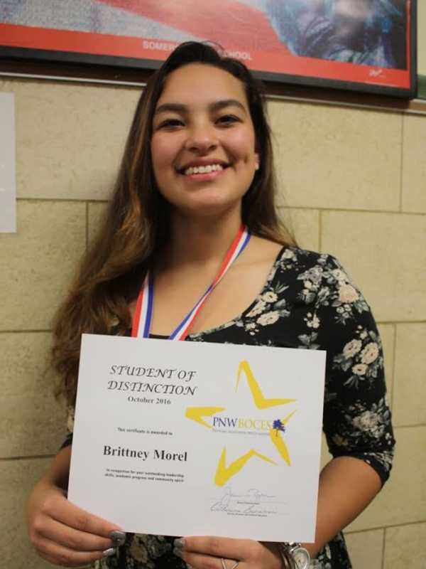 Somers’ Brittney Morel Honored As BOCES Student Of Distinction