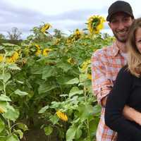 <p>Tom Deacon, owner of Fable Farm, with his fiancee Kristin.</p>