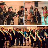 <p>The Sound Shore St. Patrick’s Day Parade Committee with County Executive George Latimer and the 2018 Grand Marshal, Raymond “Doc” Kiernan and his official aides,:Sue, Shea, Dennis and Rory Kiernan.</p>