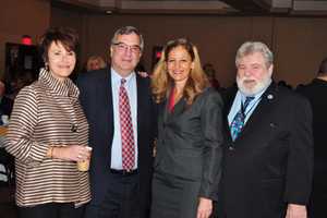 Cancer Survivor Speaks At Swim Across The Sound Breakfast In Bridgeport