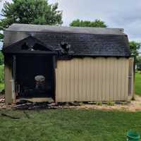 <p>The fire was reported in the unit block of Colonial Way in Rising Sun in Cecil County</p>