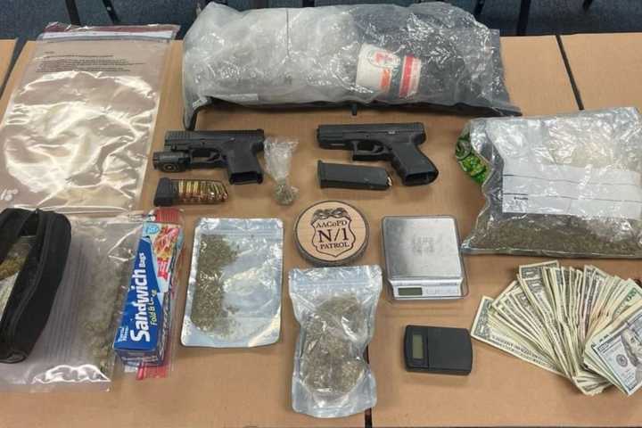 Large Amount Of Suspected Drugs, Guns, Seized From Two Maryland Men During Stop: Police