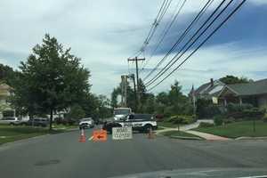 Pole Work Shuts Section Of Maywood Avenue