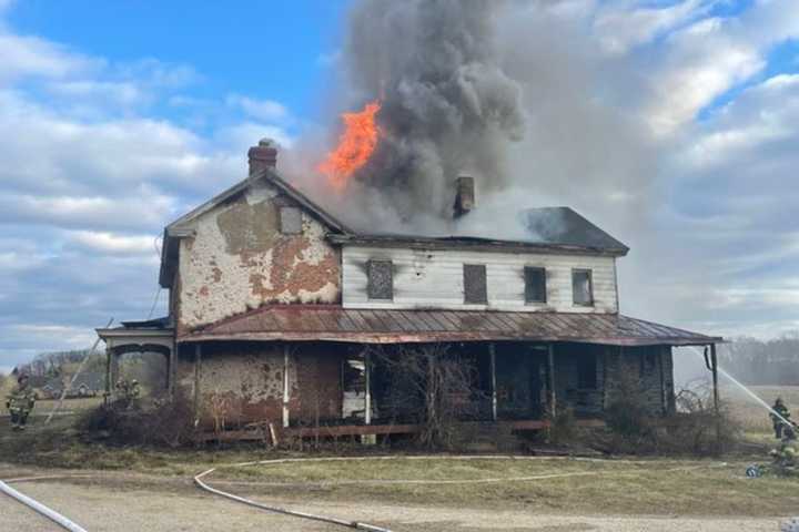 Midday Blaze Tears Thorugh Cecil County Farmhouse Not Occupied In Decades