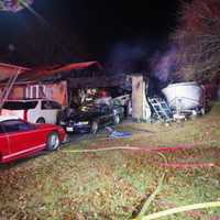 Vehicles Destroyed, One Hospitalized In First Working Sykesville House Fire Of 2023 (PHOTOS)