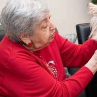 <p>Tinsley has been helping dementia patients at United Hebrew in New Rochelle.</p>