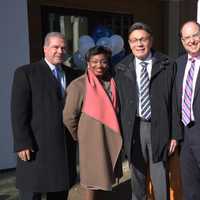 <p>Westchester and Yonkers officials at the &quot;topping off&quot; ceremony for 1177@Greystone in Yonkers.</p>