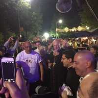 <p>Cardinal Timothy Dolan, New York&#x27;s archbishop, center, and Msgr.Joseph Giandurco, to Dolan&#x27;s left, mingle at Yorktown&#x27;s Feast of San Gennaro last Saturday. Giandurco is the new pastor of Saint Patrick&#x27;s Church.</p>