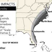 <p>The areas above are at risk for flooding, storm surge, damaging winds and power outages from Historic Hurricane Dorian.</p>