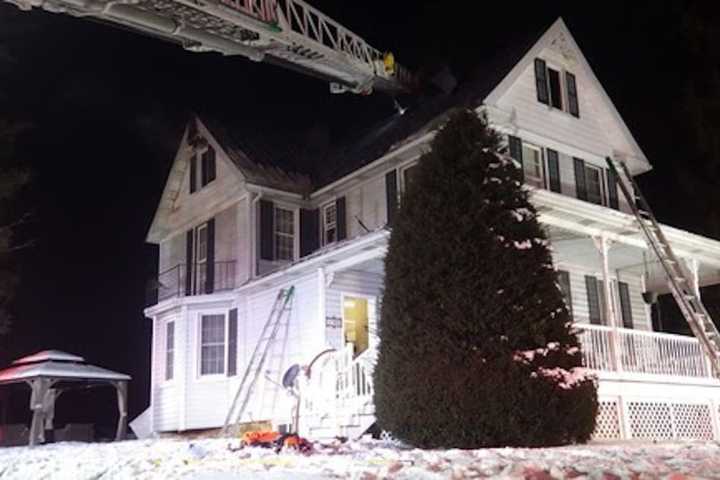 Fire Crews Battle Tricky Blaze, Bitter Cold In Carroll County