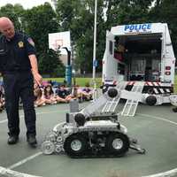 Fifth-Graders 'Amazed' By Westchester County Police Hazmat Robot