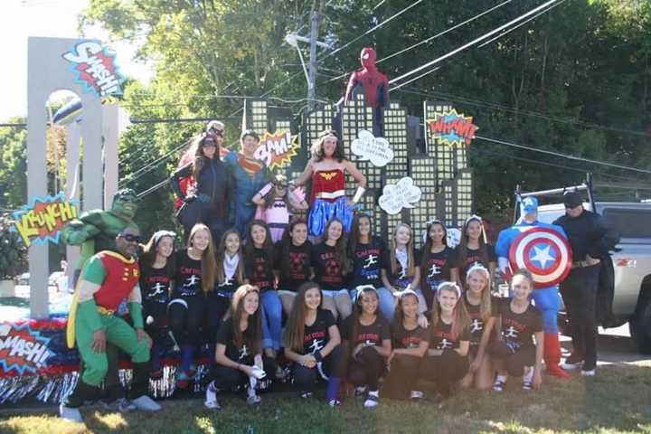 Carmel High School Homecoming is part of the varsity football game against Ramapo High.