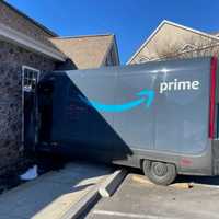 <p>An Amazon delivery driver crashed their van into the leasing office of a Georgetown apartment complex on Monday, Feb. 5.&nbsp;</p>