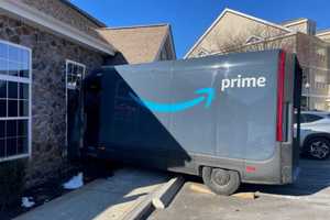 Amazon Delivery Van Crashes Through Georgetown Apartment Building