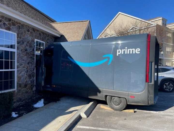 An Amazon delivery driver crashed their van into the leasing office of a Georgetown apartment complex on Monday, Feb. 5.&nbsp;