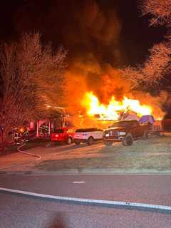 Family Displaced By Fast-Moving Garage Fire In Maryland