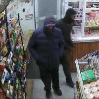 <p>The City of Poughkeepsie Police are asking for help identifying the two men shown.</p>