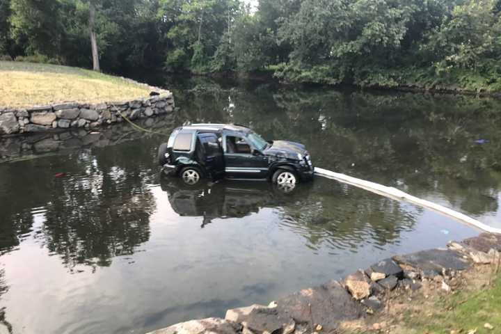 Two Rescued After Car Makes Splash Landing Into River In Westchester