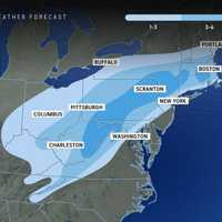 First Projected Snowfall Totals Released For Major Storm Headed To Northeast