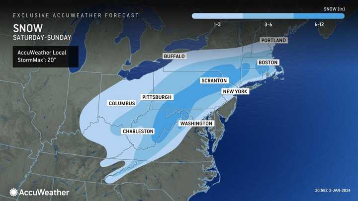 First Projected Snowfall Totals Released For Major Storm Headed To ...