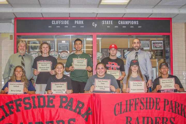 Cliffside Park Student Athletes Sign Letters Of Intent