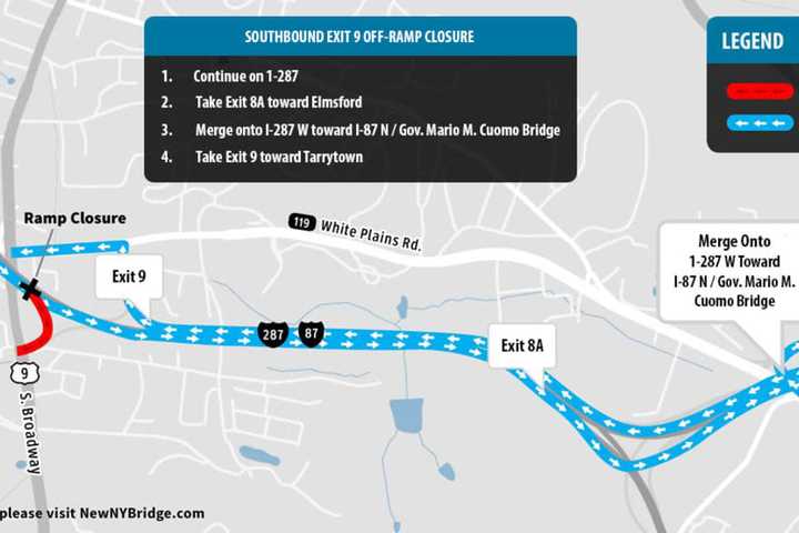 Expect Delays: Weeklong Paving Project To Start On I-87 Near New Tappan Zee Bridge