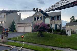 Firefighter Injured Battling 'Booming' Blaze That Broke Out After Lightning Strike In MD