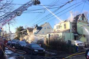 Firefighters Battle Blaze, Bitter Cold At Mount Vernon House Fire
