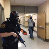 Multiple Police Forces Hold Active Shooter Drill At Fox Lane High School