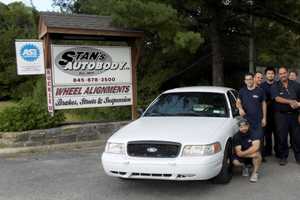 Auto Body Shop In Patterson Helps SPCA's Used Crown Victoria Look New